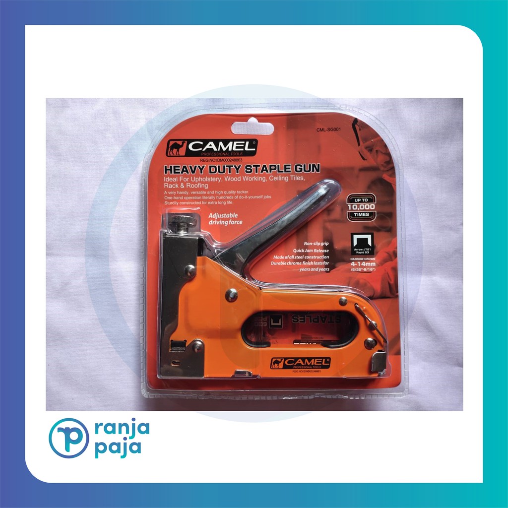 

Staples Gun Camel Heavy Duty / Staple Stapler Tembak / Hekter Tacker