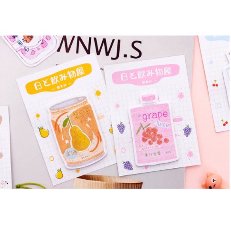 

[TKOEN103] Sticky note bentuk minuman