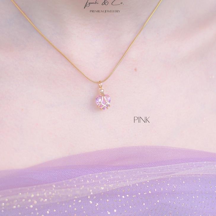 Tymbi&Co-Barbie Diamond Castle Necklace Gold & Silver 369