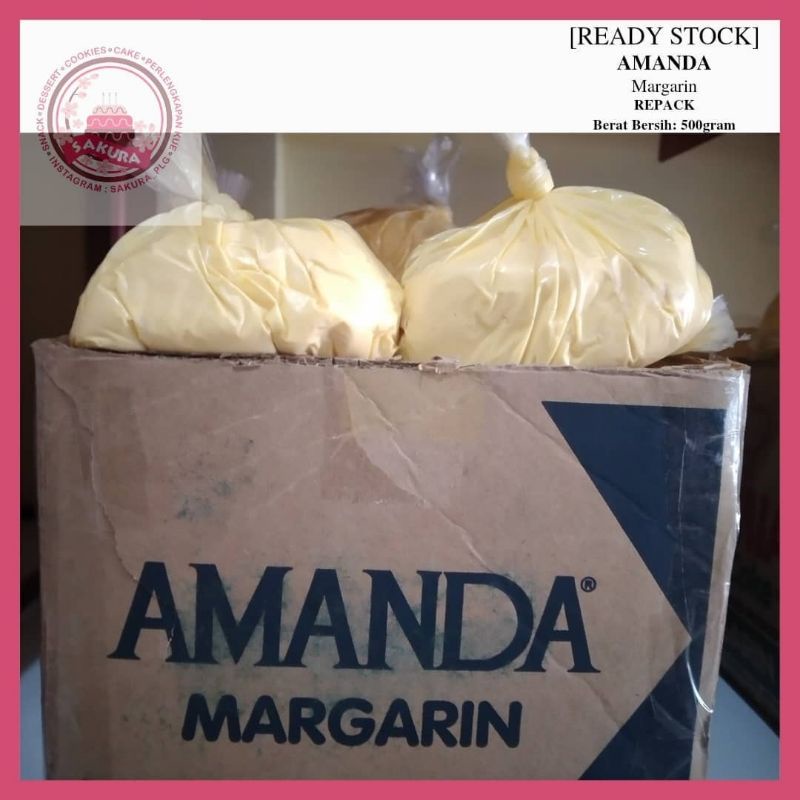 

[READY STOCK] AMANDA MARGARIN REPACK 500gram