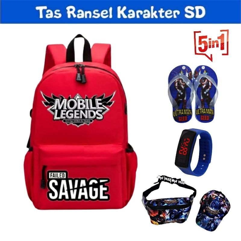 BIGSALE RANSEL ANAK 5in1/BACKPACK MOBILE LEGEND