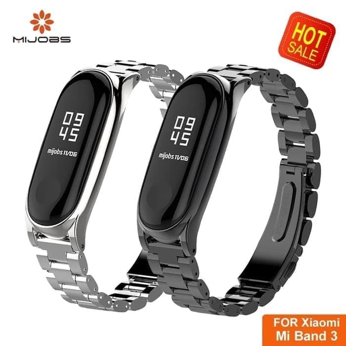Strap Mi Band 3 Stainles Tali Jam Mi Band3 Termurah Diskon