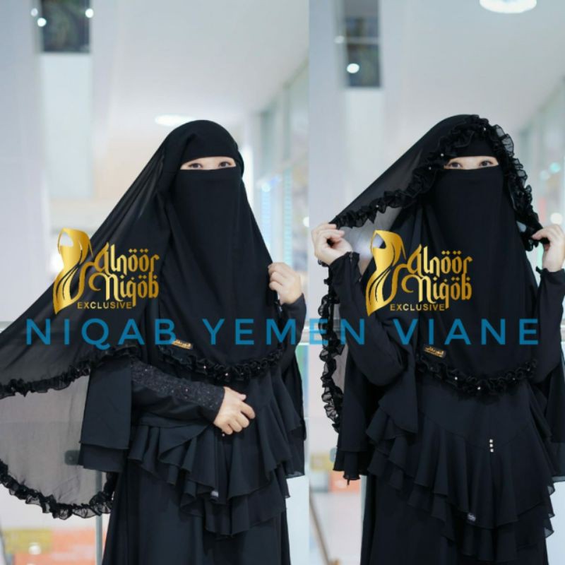 NIQOB YAMAN VIANE Niqab bandana cadar sifon niqob cadar bandana nikop terbaru cadar temboro