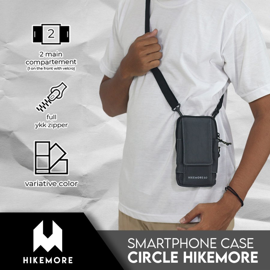 Hikemore Smartphone Case Circle Tas Selempang Pouch HP Handphone Original