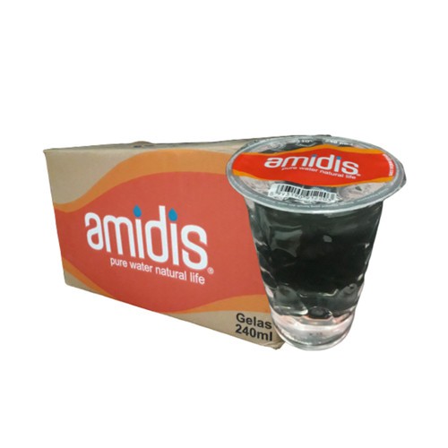 AIR MINERAL AMIDIS GELAS 220ML PER DUS ISI 48 PCS