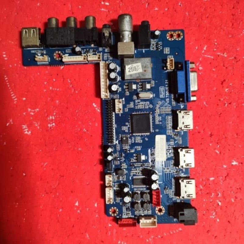 MB mainboard mesin TV led polytron PLD 32D711 - PLF32D711