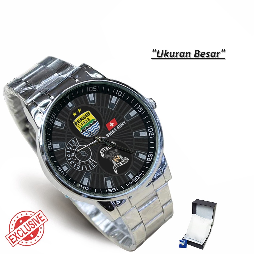 Jam Tangan Rantai Couple Logo PERSIB VIKING (Cool)