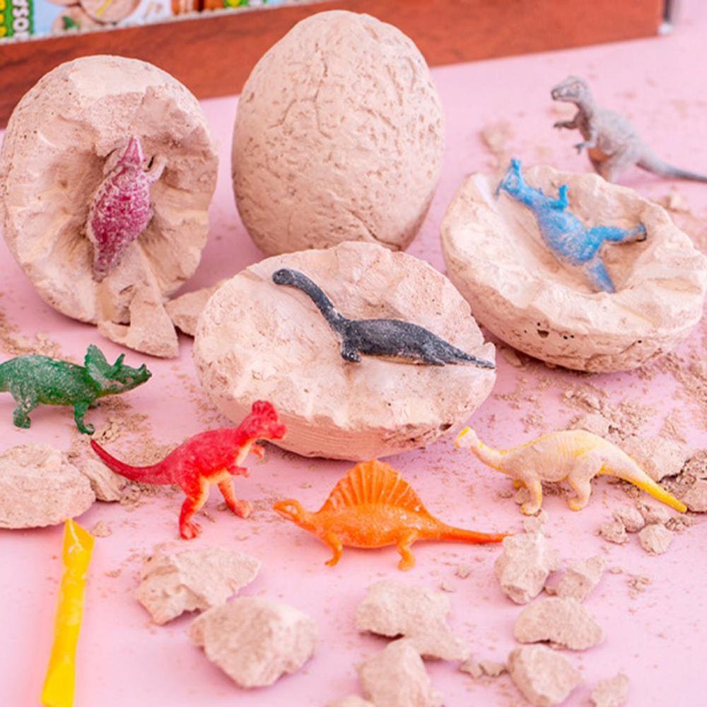 Needway Dinosaurus Menggali Telur Kit Anak-Anak Menggali 1PCS Hadiah Ulang Tahun Belajar Edukasi Dino Telur DIY Model Majelis Mengejutkan Dinosaurus Mainan Edukasi