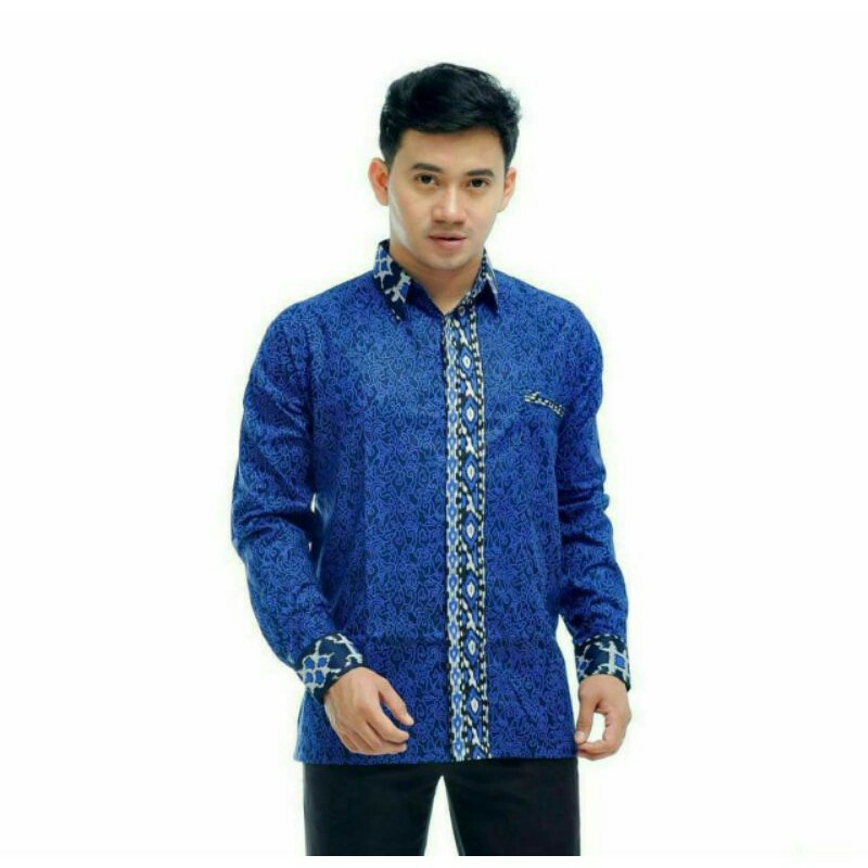 Atasan Batik Pria Lengan Panjang Pekalongan M L Xl Xxl