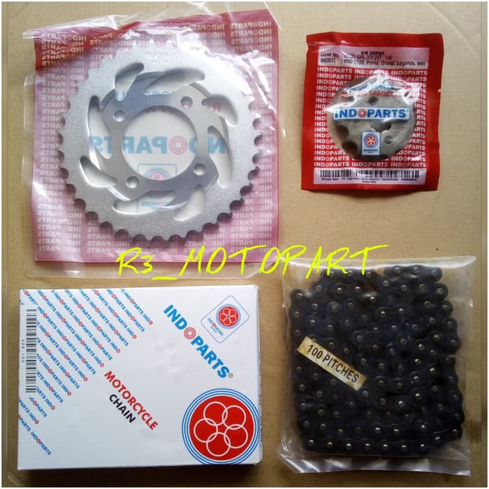 Gir Set/Gear Paket/Chain Kit Indopart/Indoparts Grand/Legenda/Prima