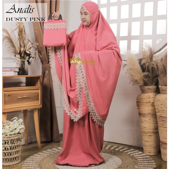 Mukena Dewasa Katun Premium Renda Mewah by SheMara - AnalisSeries