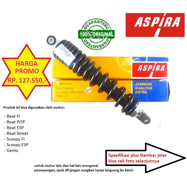  SHOCKBREAKER  SHOCK MOTOR  MATIC BEAT  POP STREET SCOOPY FI 