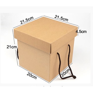 

KADO PERNIKAHAN kotak box coklat besar lucu unik persegi 21 cm dus hadiah gift kado ADWA WAW