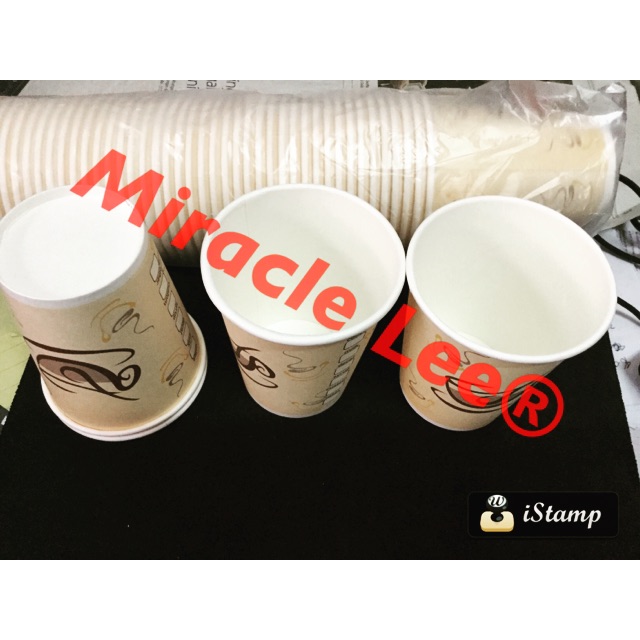 ISI 50 PC Paper cup 9 oz - gelas kerta kopi/teh - paper cup kertas non gagang