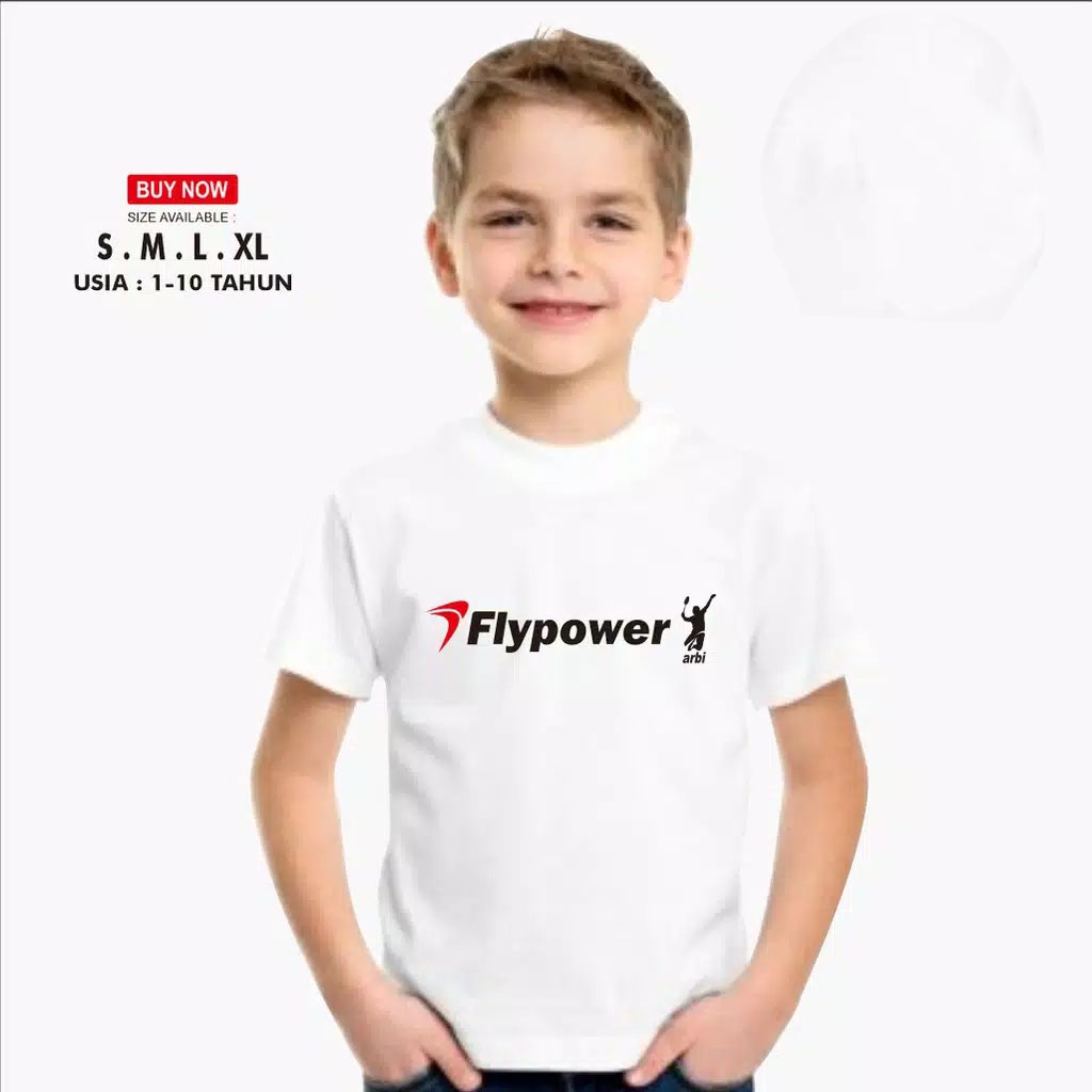 kaos anak flypower sports / baju anak flypower