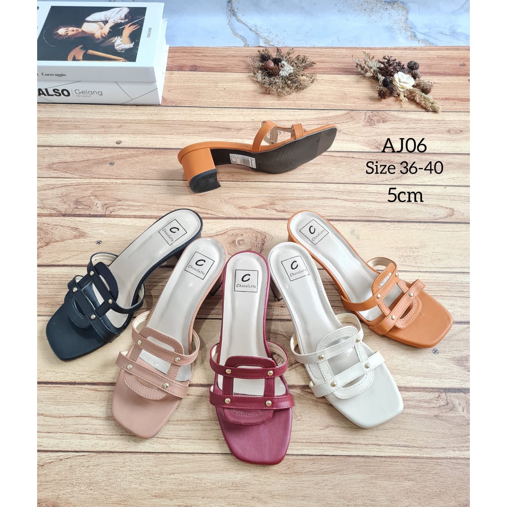 ABBUSHOES  AJ 06 hak tahu anggel wanita 5cm
