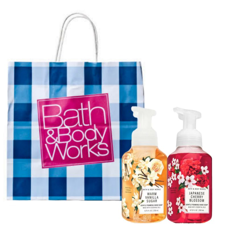 BBW FRENCH LAVENDER RASPBERRY TANGERINE JAPANESE CHERRY BLOSSOM WARM VANILLA SUGAR GIFT SET PAKET BATH &amp; BODY WORKS