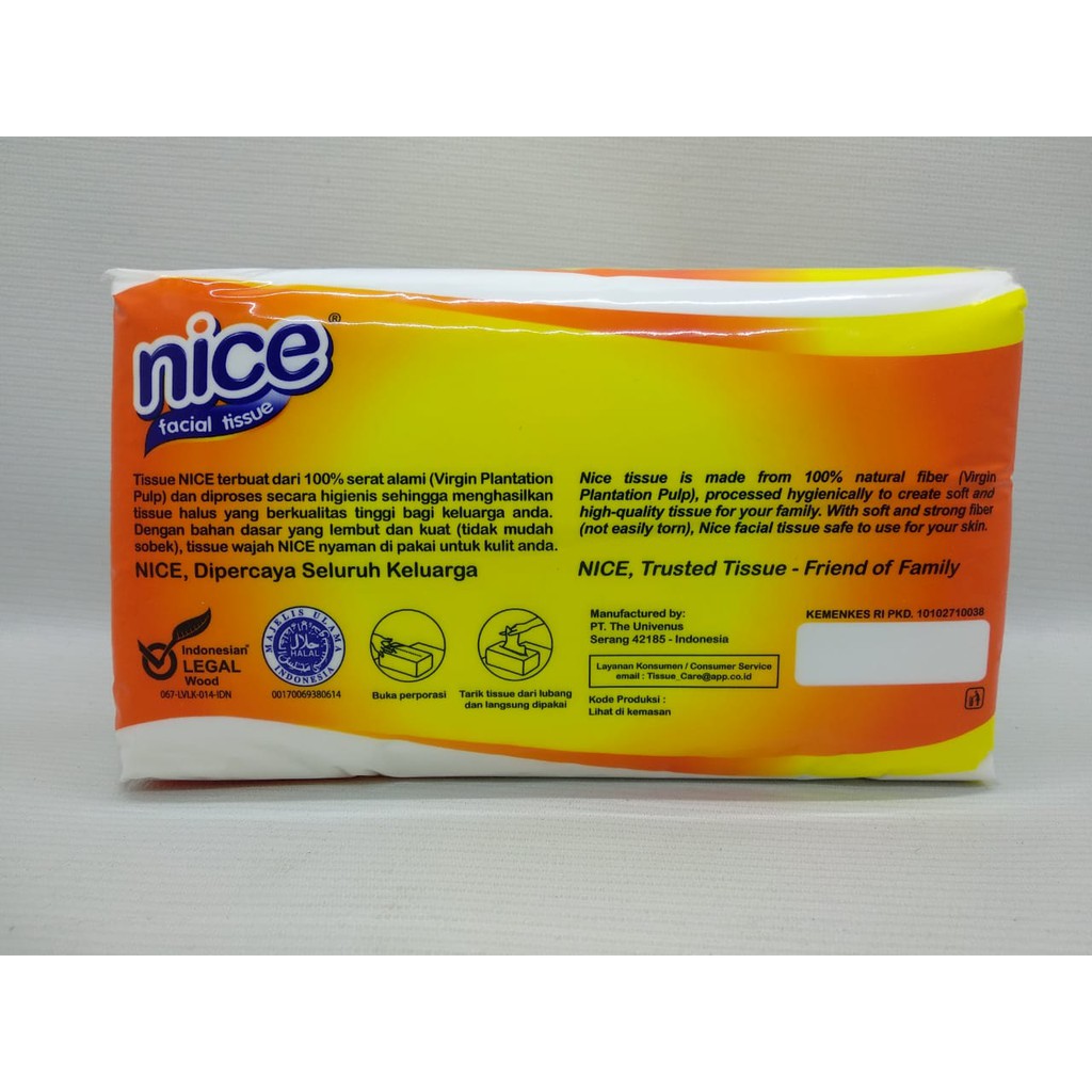 Tissue wajah NICE/Tissue NICE / Facial tissue NICE  2ply 180 sheets-1
