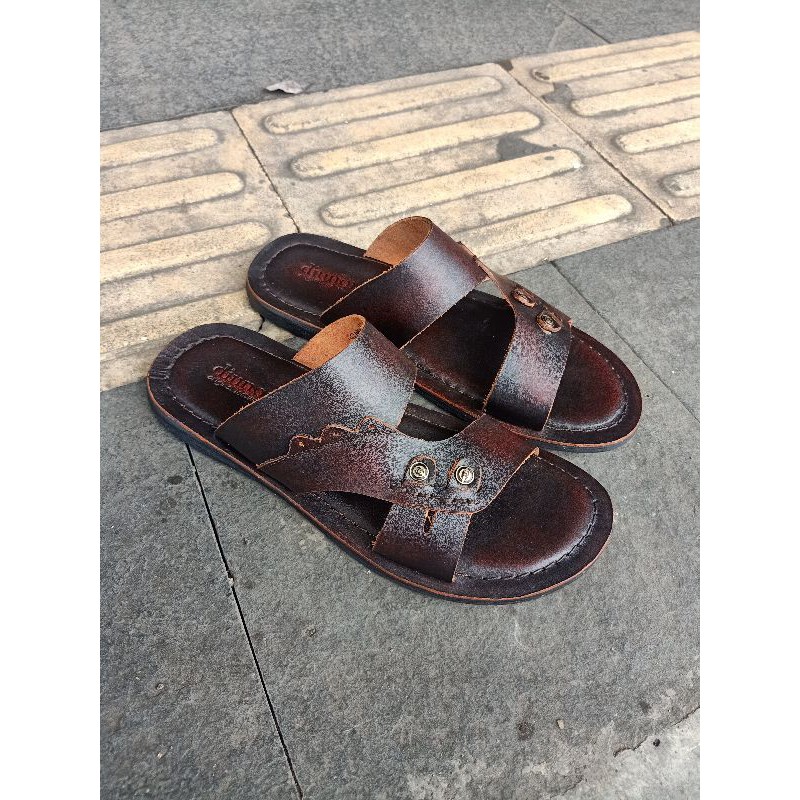 Sandal asl kulit sapi terbaru