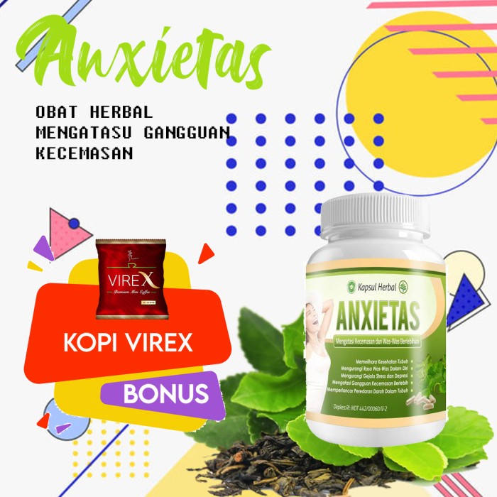 Jual Obat Herbal Cemas Berlebih Was Was Stres Dan Panik Depresi