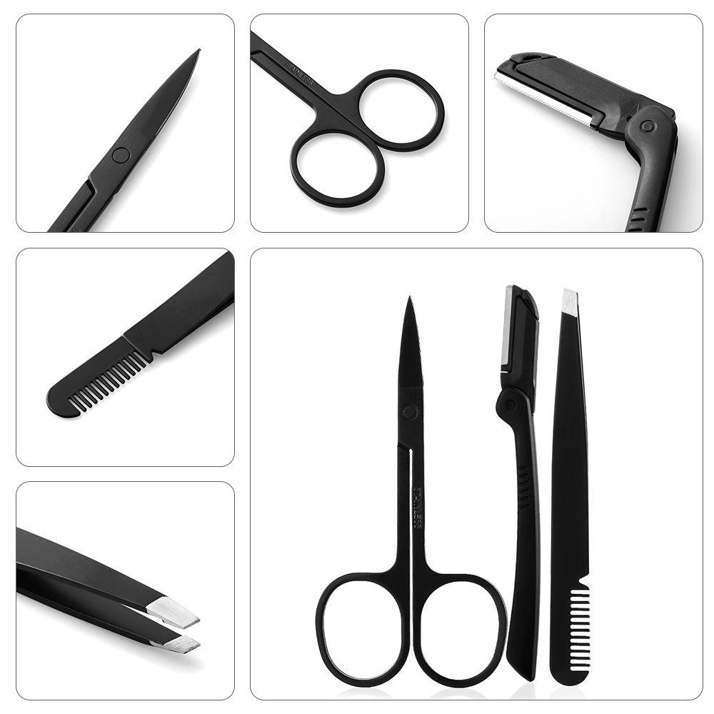 TOP Gunting Makeup Bulat Titik Kepala Lengkung Pedicure Alis clipper Trimming Hair Remove Tools