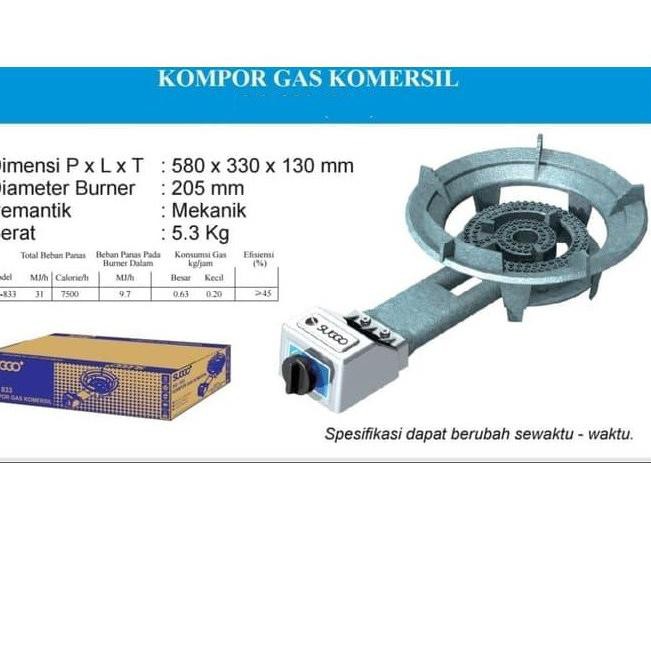 Pasti Murah 6LDSG Kompor Cor Gas LPG SUGGO 1 Tungku Low Pressure Tekanan Rendah - Kompor Mata Seribu