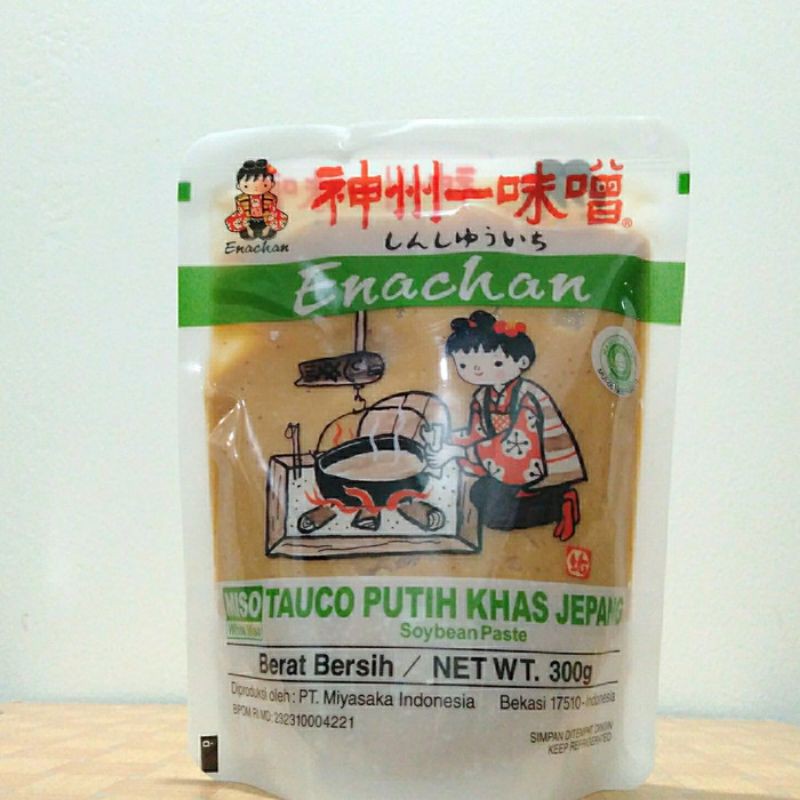 ENACHAN Pasta Miso Putih 300 g Halal │ Tauco Ala Jepang untuk Sup Miso Soup Ramen Udon