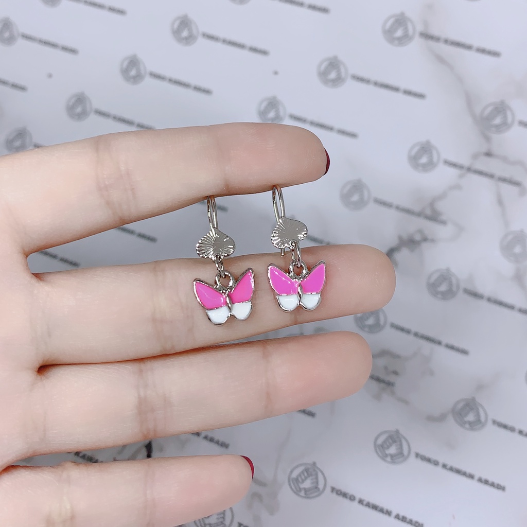 Xuping Silver Anting Anak Perempuan Anti Karat Model Giwang *15