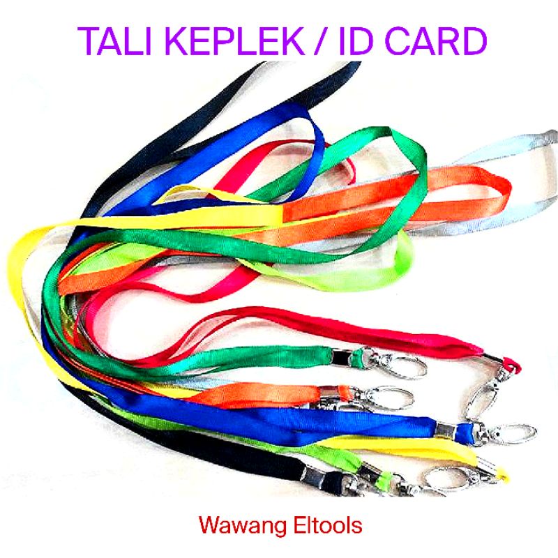 

TALI ID CARD /TALI KEPLEK / NAME TAG LEHER/NAME TAG CARD HOLDER BESI/NYLON/1Cm
