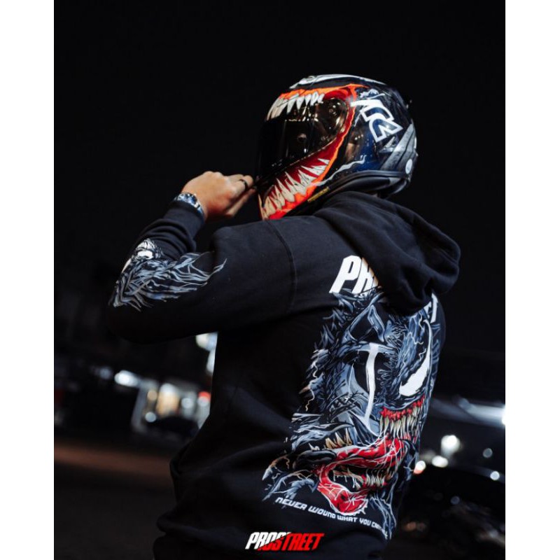 HOODIE PROSTREET VENOM BLACK NEW ORIGINAL
