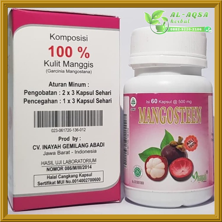 

MANGGOSTEEN Kapsul Kulit Manggis Inayah 60Kapsul