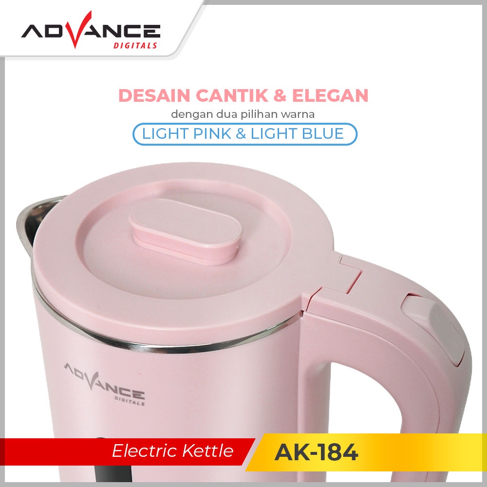 Advance Teko Listrik AK-184 Stainles steel 1.8L