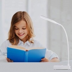 Lampu Meja Belajar Desk Lamp USB / Battery LED USB Flexible, Tidur Malam , Laptop, Kamar, Penerangan