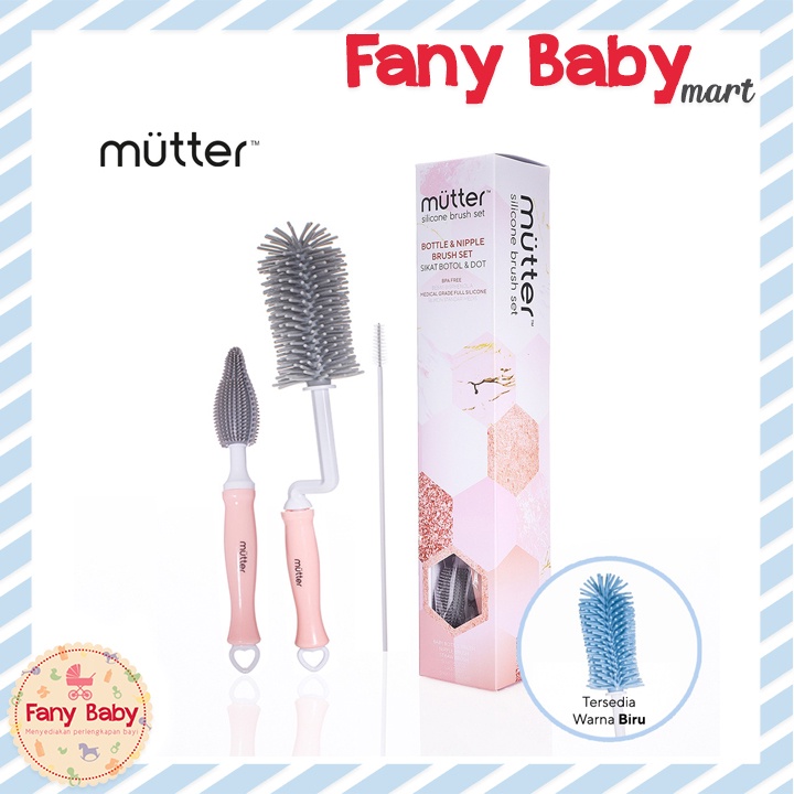 MUTTER 3IN1 BOTTLE NIPPLE STRAW SILICONE BRUSH