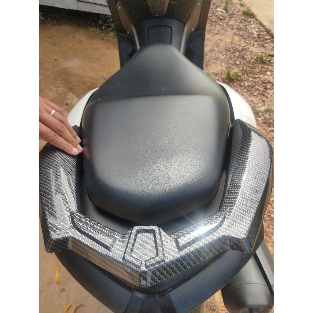 Cover Tutup Behel Atas lampu Aksesoris Variasi Yamaha Nmax N max New 2021 Carbon Karbon NEMO