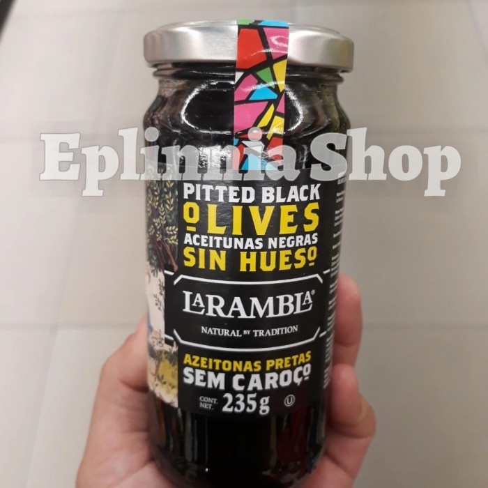 

La Rambla Pitted Black Olives Sin Hueso 232 gr - Buah Zaitun