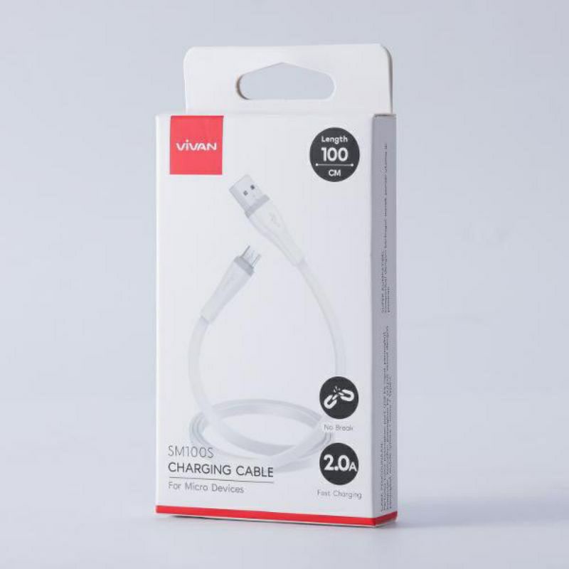 Kabel Data Vivan SM100S Kabel Data Micro USB ORIGINAL