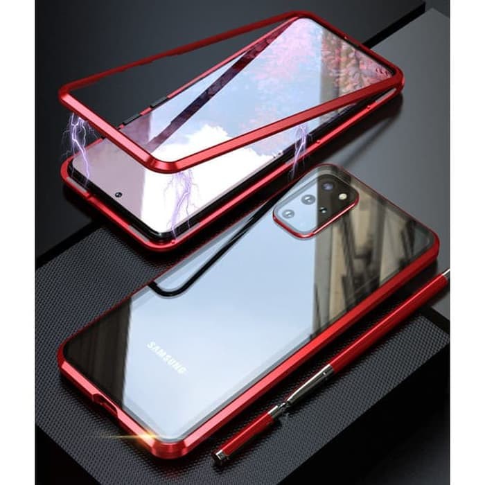 Samsung S20 Plus / S20 Ultra Magnetic Case Tempered Glass Back Cover