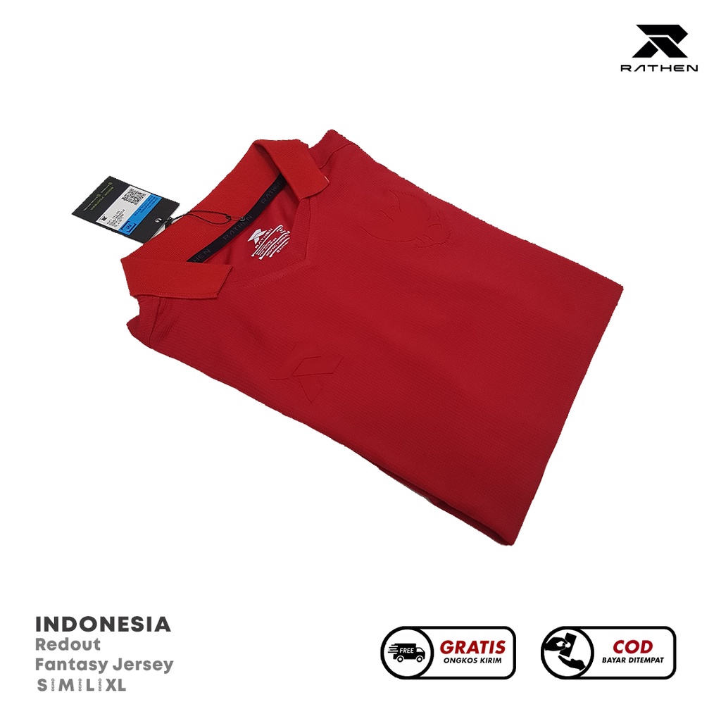 RATHEN - Jersey Timnas Indonesia Red Out