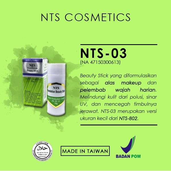 TRIAL KIT NTS New Topsyne Foundation Krim Pemutih Wajah Whitening Cream Pagi Krim Malam