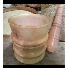 LUMPANG KAYU UKURAN BESAR/ ALAT TUMBUK BERBAHAN KAYU
