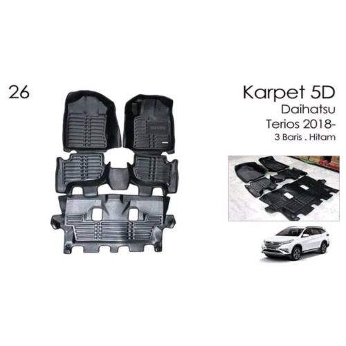 Jual Karpet 5D All New Terios 2018 Limited