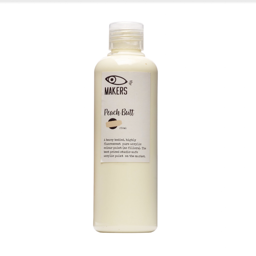 

Peach Butt Acrylic Paint 250ml by MAKERS
