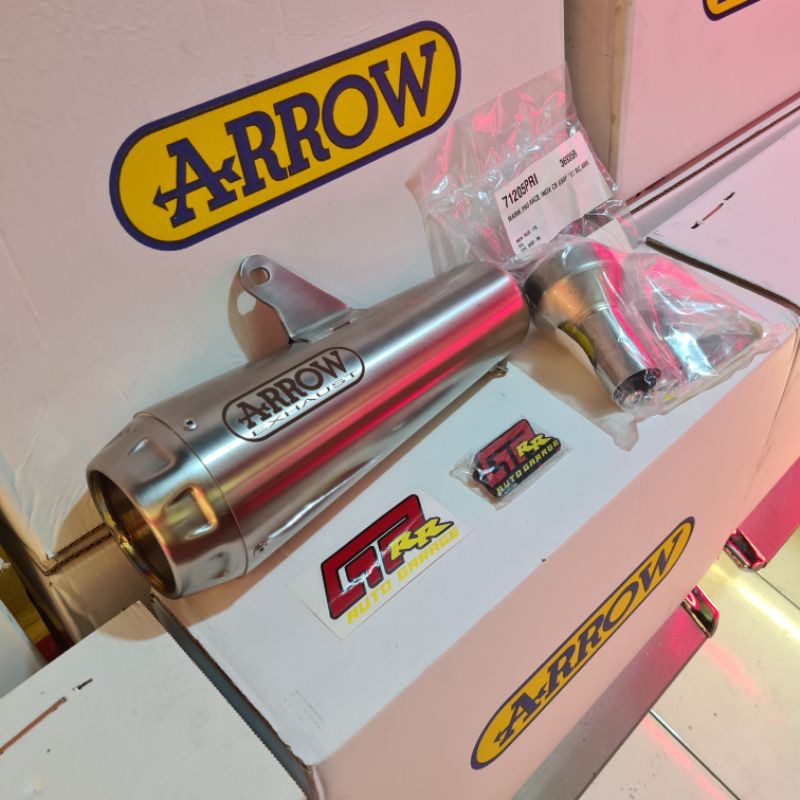 Knalpot Arrow Pro Race Prorace Stainless Silincer Universal 54mm ORIGINAL ITALY
