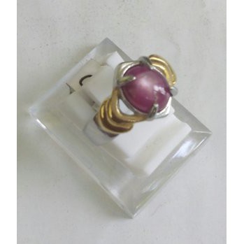 Unik  Cincin Ruby Mada Star   Ring Titanium size 6 untuk Wanita  Berkualitas