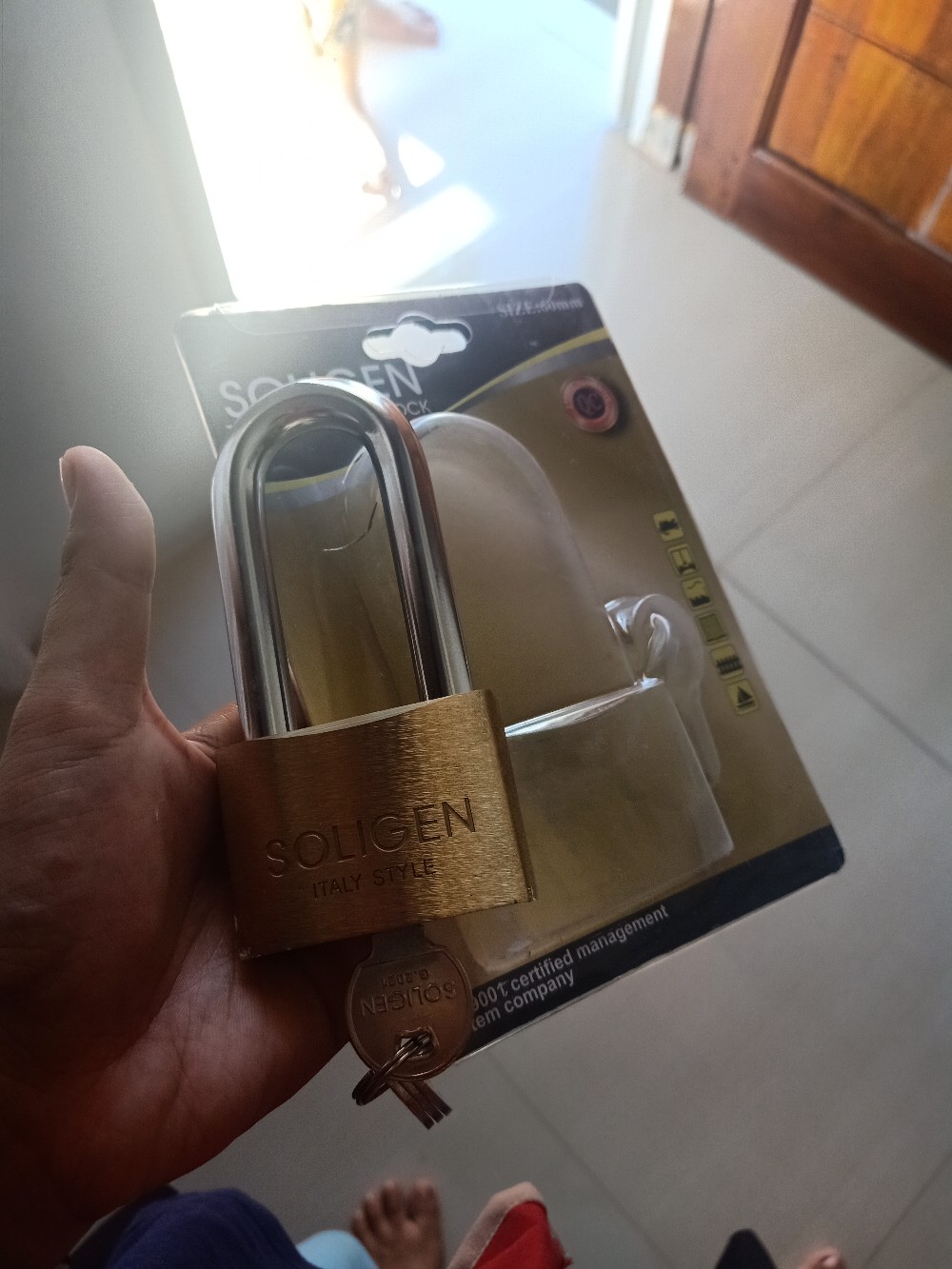 Gembok Pagar / Rumah Leher Panjang Soligen Kuningan Asli 60 Mm 60mm