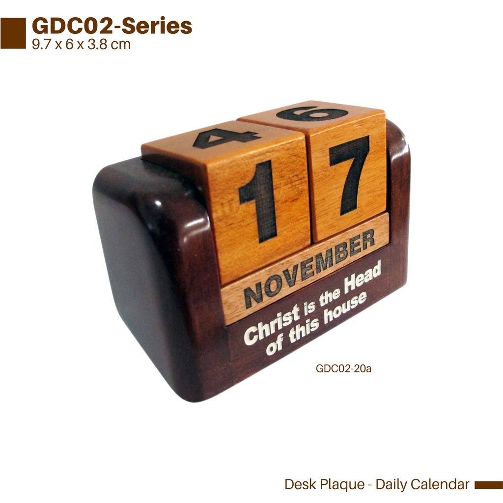 

Kalender Meja Kayu (Desk Calendar)
