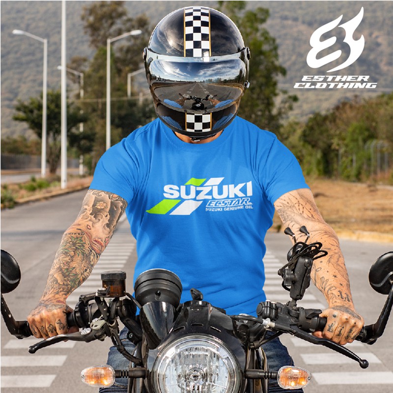 Kaos Baju Motogp Suzuki ECSTAR Joan Mir Alex Rins Kaos Otomotif -Esthercloth