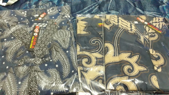 Baju Atasan Blouse Batik Wanita Cewek Muslim Couple Lengan Panjang Modern Kekinian Terbaru Nbl01