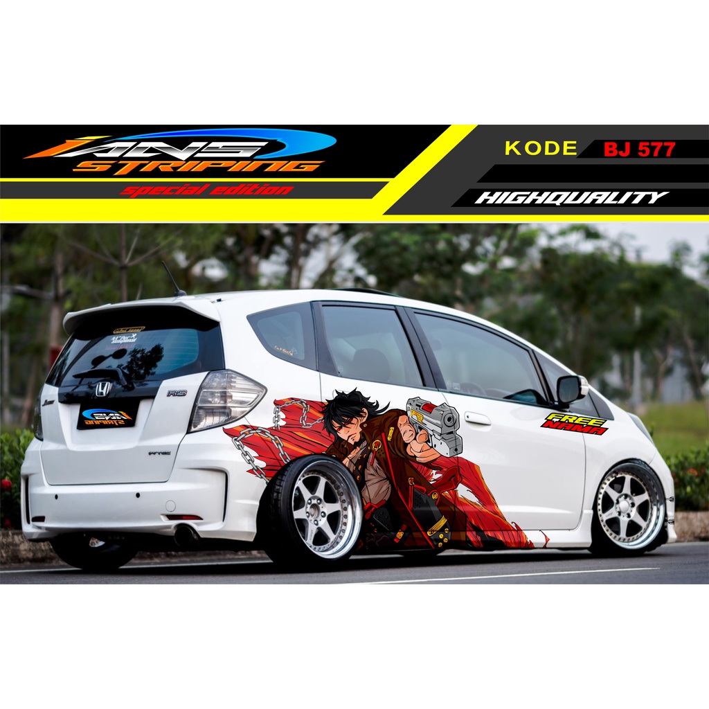 STICKER VARIASI MOBIL JAZZ BRIO AVANZA KARIMUN YARIS / DECAL STICKER MOBIL / VARIASI STIKER MOBIL TERBARU